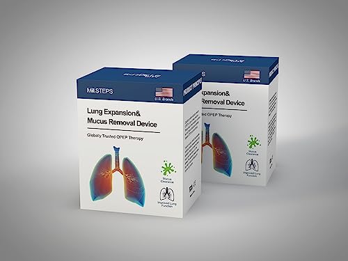 MILLSTEPS Breathing Exercise Device for Lungs,Flutter Valve,Expiratory Breathing Exerciser - Clear Mucus from Airways Naturally & Build Stronger Lungs (Green) - color: Green