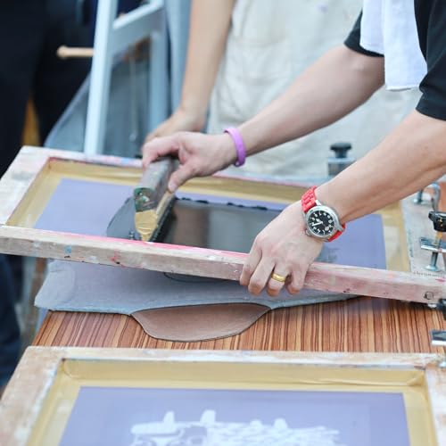 CroBlissful 8 Pcs Wood Silk Screen Printing Frames for Beginners 10 x 14 Inch Clear Precise Screens, High Tension Nylon Mesh, 0.87 Inch Thickened Frame for T Shirts DIY Screen Printing(200 Mesh) - style: 200 Mesh