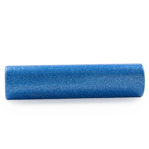 Sunny Health & Fitness 24" Blue High-Density Yoga Foam Roller | Muscle Relief, Physical Therapy, Post-Workout Recovery, Improved Flexibility, Home, Gym, Rehab Use, Full-Body Use - color: Blue, size: 24-Inch