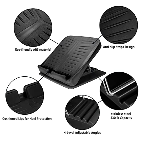 Slant Board Calf Stretcher Adjustable 4-Level Incline Wedge