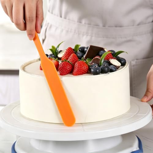 8Pcs Small Silicone Spatulas Bulk for Kitchen Baking Cake Icing Resin Craft Mini Silicon Scraper Heat Resistant Jar Spatula Long Handle Waxing Sticks Large Slant for Hard Wax Non-Stick Flex