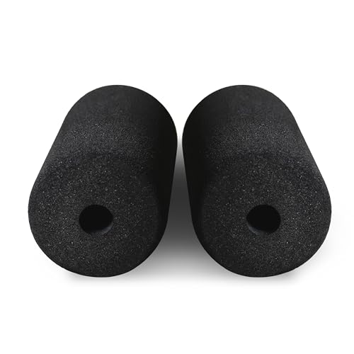 WF Athletic Supply Foam Foot Pads, Foam Roller for Gym Exercise Machines Equipment Replacements, Roller Pad for Leg Extension, PEC Deck Pads for Weight Bench, Sold by Pair (8” x 4” OD x 0.875” ID) - color: 8” X 4” Od X 0.875” Id