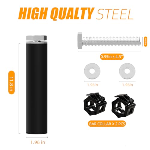 EVERYMATE Weight Plate Holder Power Rack Attachment 2 Inch Olympic Plate Storage Power Squat Rack Holder Weight Plates for 2x2 3x3 2x3 Power Cage Accessories Weight Plate Rack - color: B-1" hole(4pcs)-11.8 Inch