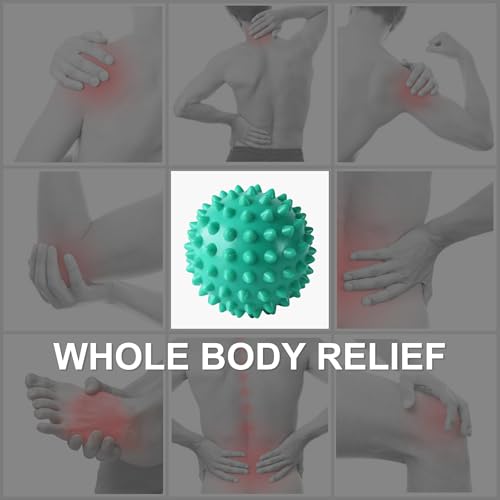LEZER Spiky Massage Ball, Trigger Massage Point, Plantar Fasciitis, Deep Tissue Myofascial Release Tool, Foot Massager, Muscle Knot Relief, Physical Therapy, Set of 3 - style: 03-set of 3;2.7 In, 3.0 In, 3.5 in