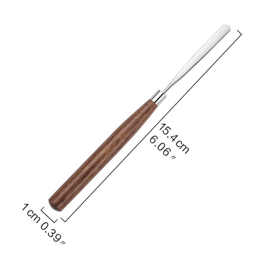 Palette Knife, Stainless Steel Painting Knife with Wood Handle, Metal Artist Knife for Oil, Canvas, Acrylic Painting, Flexible Spatula Pallet Knife for Color Mixing,Spreading - color: Palette Knife