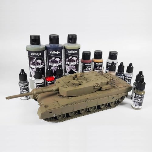 Vallejo - Surface Primer Color | Grey Acrylic Primer 60 ml (2.02 fl.oz.) | Matte Finish and Fast Drying | Perfect for Airbrushing and Great Adhesion to Figurines and Scale Models - style: Grey Primer 60 ml. (2.02 fl.oz.)