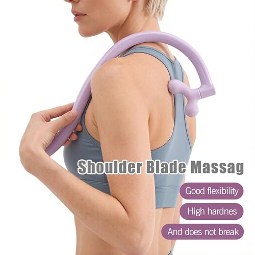 Self Massage Tool - Original Trigger Point Therapy for Back and Neck, Lower Back Massager, Myofascial Release Tool & Deep Tissue Muscle Massage Stick, Shoulder,Leg,Feet, Purple (Purple) - color: Purple