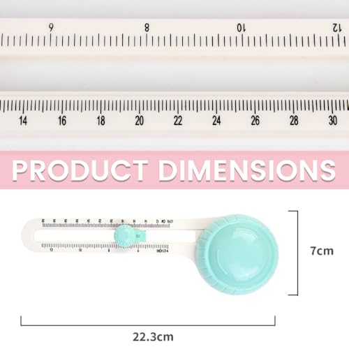 2 Pack Adjustable Circle Cutter Paper Circle Cutter,Round Paper Cutter,Paper Shape Cutter,Circular Paper Cutter, Felt Cutter,with 4 Replaceable Blades for Art and DIY Crafts, Cards Making