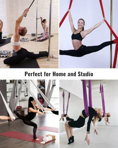 Pole Dancing Hanging Clamp with Carabiner for Aerial Silks, Fitness, Yoga