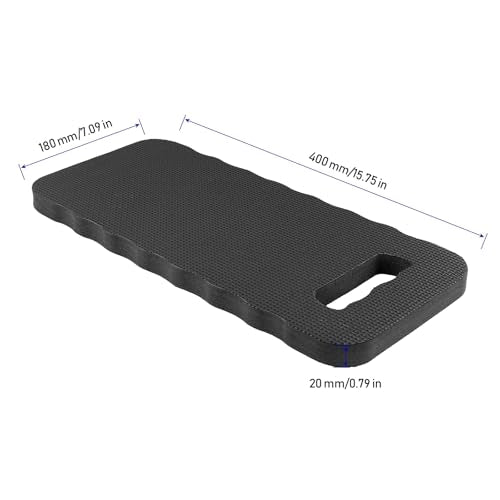 KINJOEK 8 PCS 16 Inch Garden Kneeling Pads Bulk, Thick Foam Kneeling Pad, Prayer Kneeling Pad for Gardening Repair Work Praying Exercise, Black - color: Black
