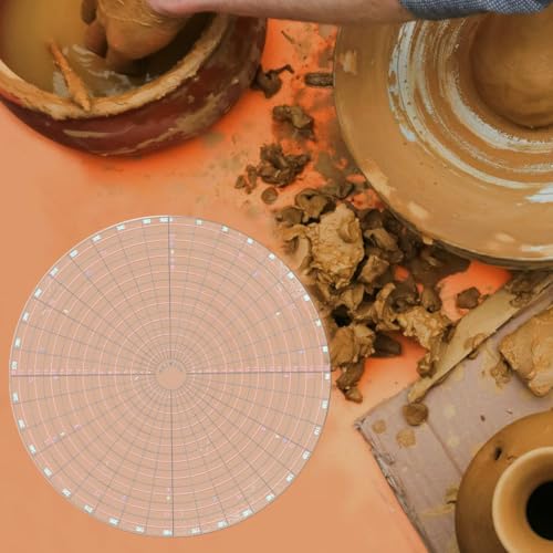 Pottery Measuring Gauge and Circle Maker Kit Clay Measuring Tool for Precise Patterns for Pottery Enthusiasts and Artists in Creative Projects