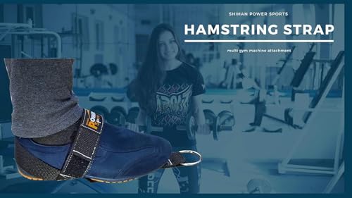 Hamstring Strap Ankle/Foot Shoe Strap -Ring Cable Gym Machine Attachment for Men/Women Yoga, Pilates, Ideal for Foot Therapy Rehab