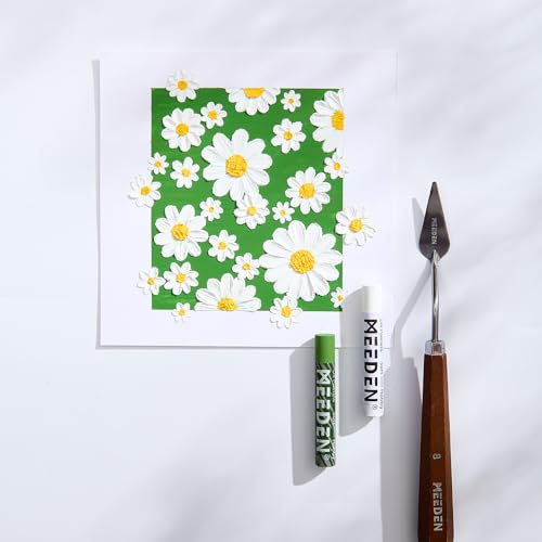 MEEDEN Soft White Oil Pastels: 6 Pcs Oil Pastels for Artists Beginners | Smooth Oil Pastel Crayons for Art Supplies, Painting, Drawing, Blending, Layering, Shading, Gradient, Overlaying - color: 6 White Colors