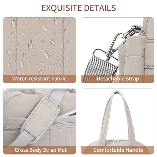 Handbag for Women Yoga Bag Large Capacity Yoga Pad Buckle with Shoe Compartment Water Bottle Sports Gym Bag Travel - color: D03-grey