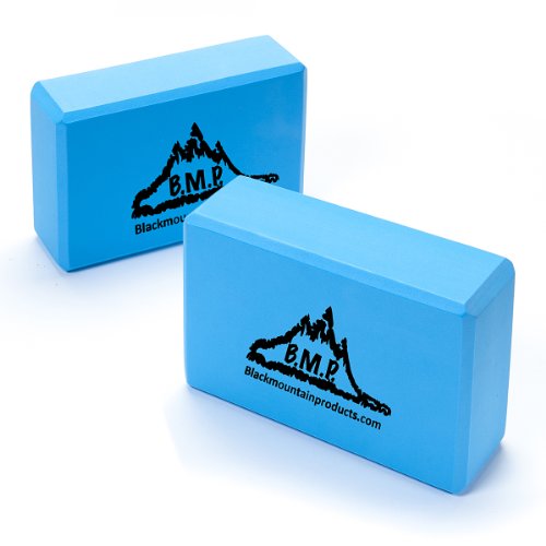 Black Mountain Products Yoga Blocks - color: Blue, size: 3x6x9-Inch