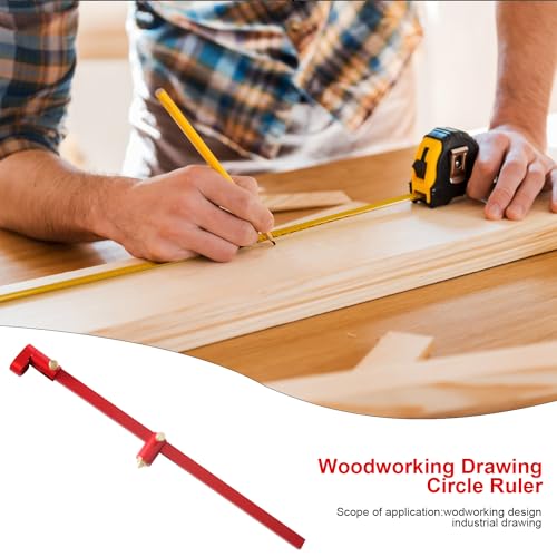 550mm Woodworking Scribing Compass,Adjustable Large Size Circle Drawing Tool, Precision Marking Ruler, Durable Hand Tool for Woodworking Layout and Crafting, (Red) - style: 550mm-Woodworking Compass Scriber