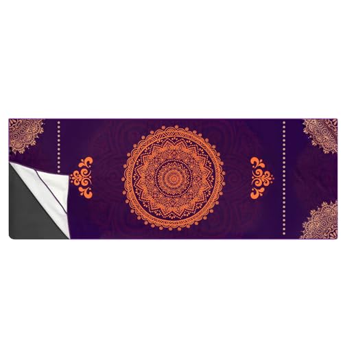 Heathyoga Non Slip Hot Yoga Towel, 100% Microfiber Non Slip Yoga Mat Towel for Hot Yoga, Pilates and Fitness, Exclusive Corner Pockets Design + Free Spray Bottle - color: Unity