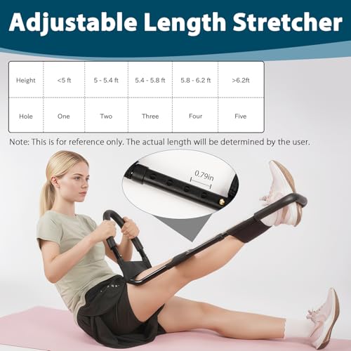 Hamstring Stretcher, Adjustable Knee Extension Device | Lower Back Stretcher, Calf Stretcher, Leg Stretcher and Hip Stretcher for Knee Pain Relief