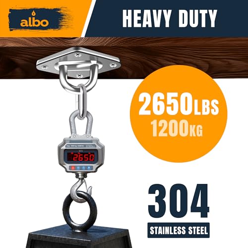 Albo Diamond Plate 2650lbs Swing Hangers - color: Silver