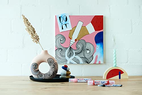 edding 5400 Acrylic 3D Double Liner, Neon Yellow - color: Neon Yellow