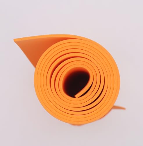OISAKLD Orange EVA Foam 2mm-10mm 13.7"×39" Craft Foam Sheet 74 kg/m³ Foam Cosplay for Craft Model Cosplay 2mm - color: Orange, size: 2mm -Thickness