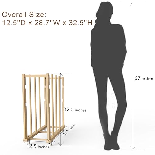 Art Storage Rack, Art Canvas Storage, Art Drying Rack, Canvas Boards Rack Art Storage with Handle & Caster Wheels for Drawing Board, Panel, Paper Pad for Art Studios, Artworks, Gallery - size: 12.5"D x 28.7"W x 32.5"H