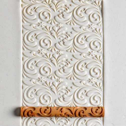 MKM Pottery Tools Wood Twig Rollers for Clay (TW-27 Floral Fun) - color: TW-27 Floral Fun