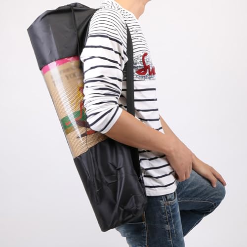 2 Pcs Yoga Mat Mesh Bags Portable Exercise Yoga Mat Carriers Large Yoga Mat Storage Bags with Adjustable Strap