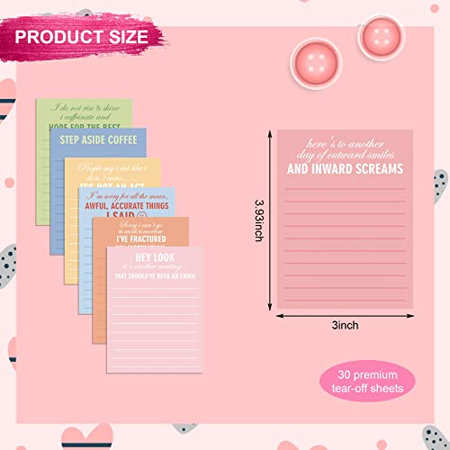 Pajean 12 Designs Funny Sticky Notes, Office to Do List,Classic Style | Sarcastic Notepads with Funny Sayings, 3 X 3.93 Inch Sticky Memo Pads, Assorted Colors, Office Desk Supplies - style: Classic Style