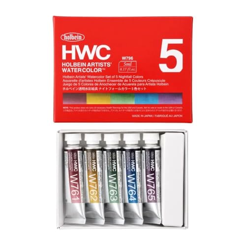 Holbein Watercolor 5ml x 5 Colors Set - Nightfall Series W796