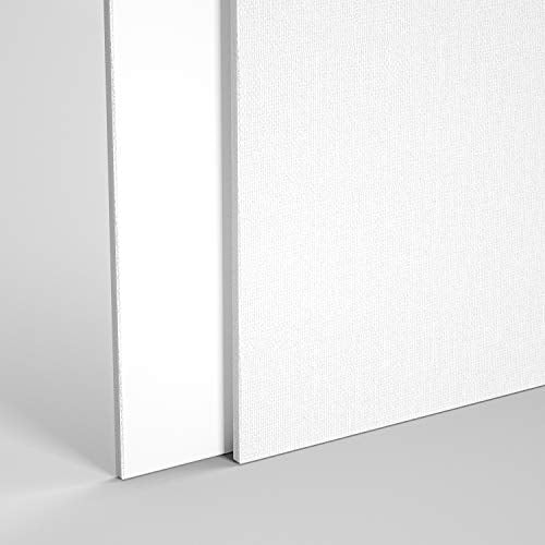Canvases for Painting, 10x10 inch of 12 Pack, 100% Cotton | Professional Primed White Blank Flat Canvas Panels, Artist Canvas Boards for Acrylics Painting, Oil Watercolor Tempera - size: 10"x10"