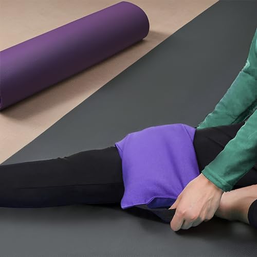 TOPTIE 2 Pack Yoga Sandbag Unfilled Weighted Bag for Fitness Yoga Bolster - color: Purple