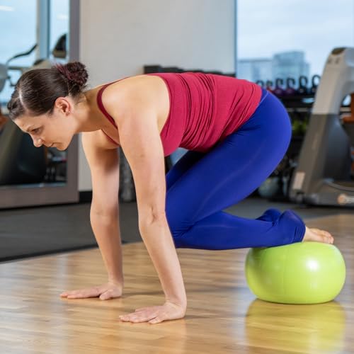 OPTP Soft Movement Ball – Green Inflatable Exercise and Pilates Ball, 12" | For yoga & core stability, soft density inflatable physical therapy ball featuring easy-grip texture, Latex & phthalate free