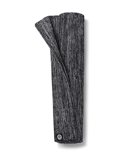 Manduka Shala Yoga Rug 71" - Outdoor Yoga & Meditation | Foldable & Machine Washable | Natural Cotton | Handmade | 71 x 26 inches - color: Black Heather