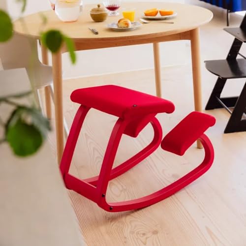 Varier Ergonomic Kneeling Chair, Rocking Knee Stool for Home Office Desk - color: Forest
