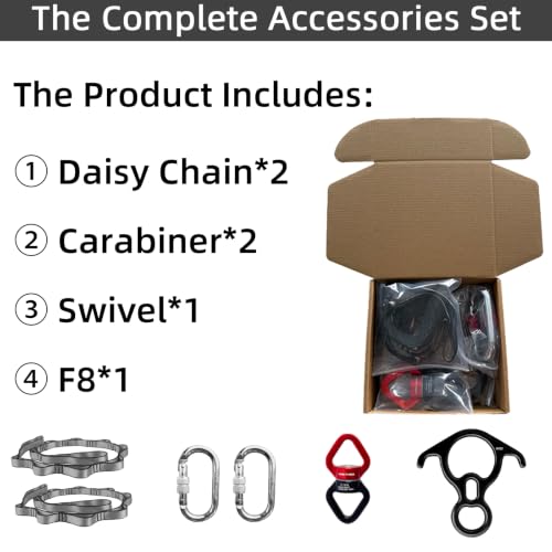 PRIOR FITNESS Aerial Silks Hardware, SGS/CE Safety Certified Rigging Set