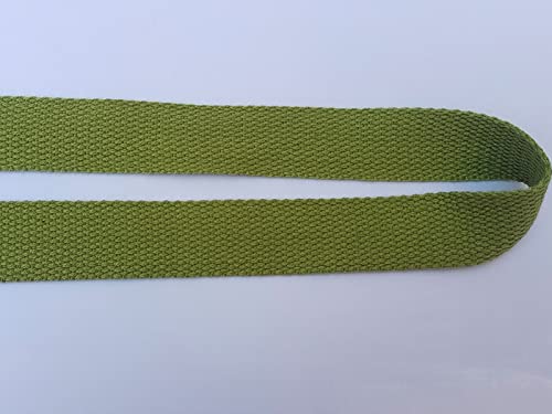 1 Inch Cotton Webbing 10 Yards Cotton Strap for Tote Canvas Bags Crafts Sewing (2017 Moss Green) - color: 2017 Moss Green
