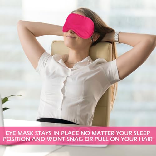 Tarpop 200 Pcs Eye Masks Adjustable Sleeping Mask, Rose Red - color: Rose Red
