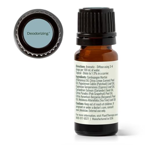 Plant Therapy Deodorizing Essential Oil Blend 10 mL Ideal for Cleaning | Pure Essential Oils, Undiluted, Ideal for Household Cleaning & Deodorizing - size: 0.33 Fl Oz (Pack of 1)