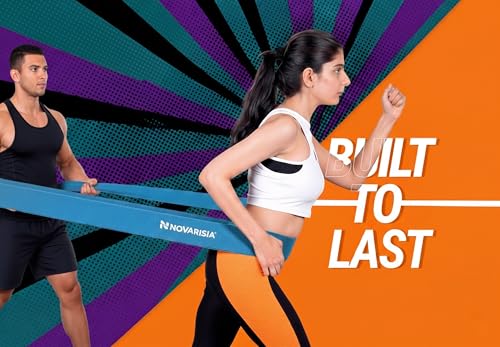 76 Inch Fabric Resistance Band for Strength Training, Mobility, and Stretching, Non-Slip Workout Band for Athletes, Home Gyms, Yoga, and Physical Therapy - color: Blue