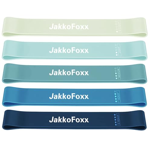 Resistance Loop Exercise Bands, Resistance Bands Exercise Bands for Home Fitness, Stretching, Strength Training, Physical Therapy,Elastic Workout Bands for Women Men Kids, Set of 5 - color: Blue