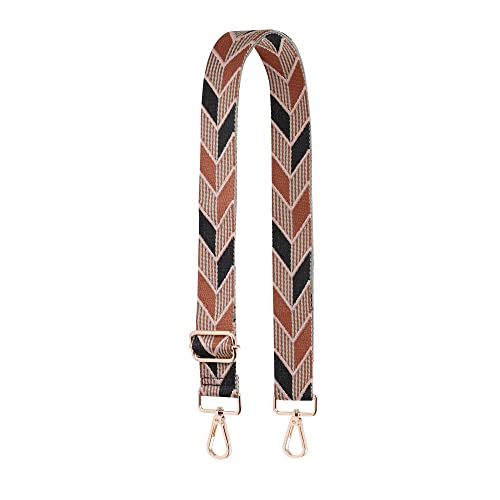 S-Jacorry Purse Strap Replacement Crossbody Wide Shoulder Strap Adjustable Canvas Straps Handbag Strap Replacement Belts - color: Gold Buckel-531
