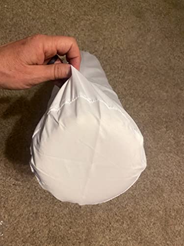 Therapist’s Choice® Bolster Cover with Zipper Closure, Soft & Durable, Size: 6" x 27" (Cover Only, Bolster Not Included) (White Polyester) - color: White Polyester