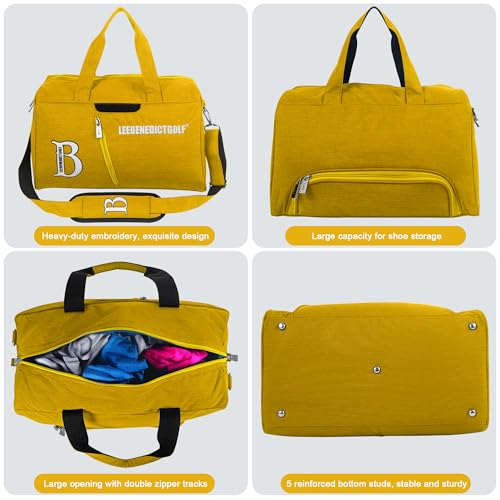Golf Duffel Bag, Small Duffel Bag for Outdoors, Sports, Yoga, Gym, Swimming and Weekend Getaways, Travel Tote Bag for Waterproof Lightweight Carry-On Workout