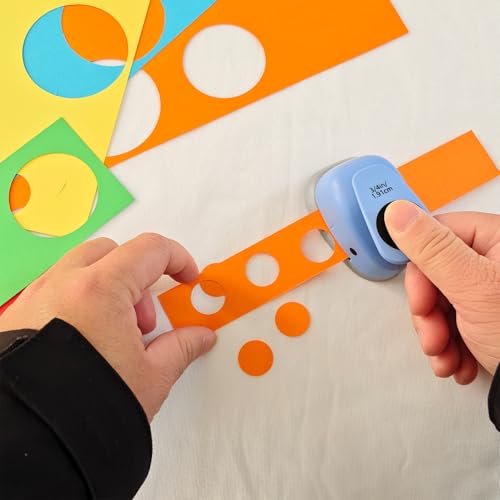 2‑Pcs Circle Hole Paper Punch Set, Puncher Cutting Diameter 3/4‑inch,1‑inch | Gift Wrapping, Cardstock, Crafting Design, Scrapbook Tools, Arts Fun Projects, Christmas and Birthday Gifts, Office Supplies. - size: 2 SMALL SIZE
