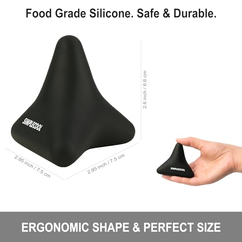 Manual Trigger Point Massage Tool Small Massager Ball 3″×2.6″ Black - color: Black