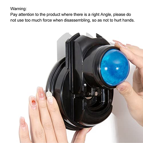 Dioche Wall Mounted Massage Ball Roller with Suction Cup, 360° Rotating Manual Muscle Massage Ball for Back, Neck, Shoulder & Full Body Relaxation and Muscle Relief