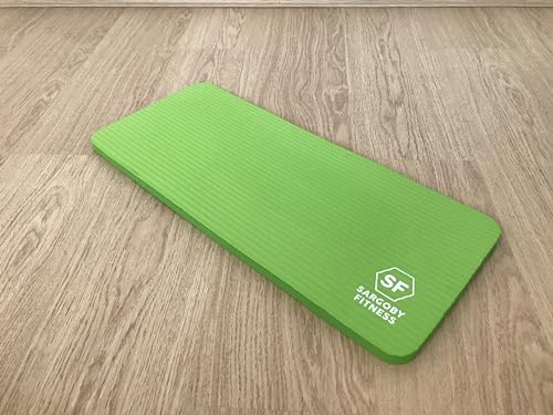 Yoga Knee Pad 0.6 inch Thick Pilates Yoga Knee Pad Cushion your knees Also support Elbows Forearms - color: Green
