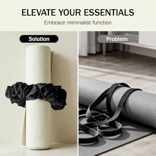 Slim Panda Yoga Mat Scrunchie,Holds Your Mat in Style,Stretchable Velvet Fabric Fit All Standard Yoga Mats (mat not included) - color: Green