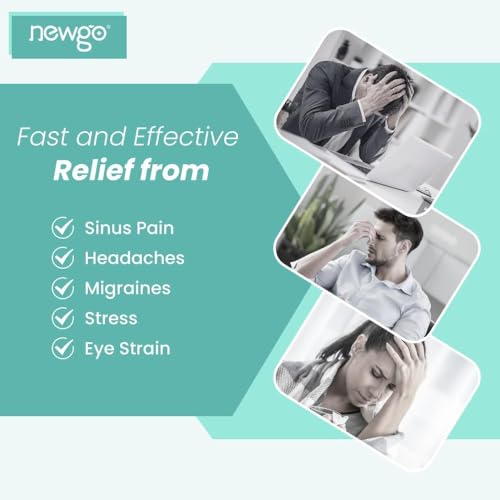 NEWGO 가열 패드 부비동 완화 마스크, 습열 마스크, 전자레인지 사용 가능, 그린 - color: 초록색.